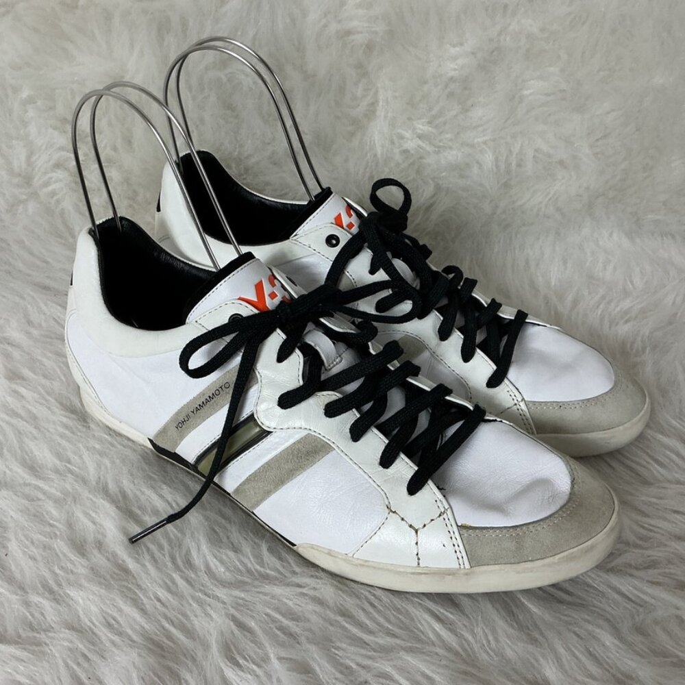 Y-3 Yohji Yamamoto x Adidas Sala Men's White Low Rise Sneakers UK 11D US 11.5